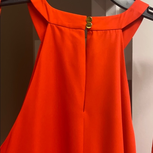 Orange trapeze dress - Picture 4 of 4